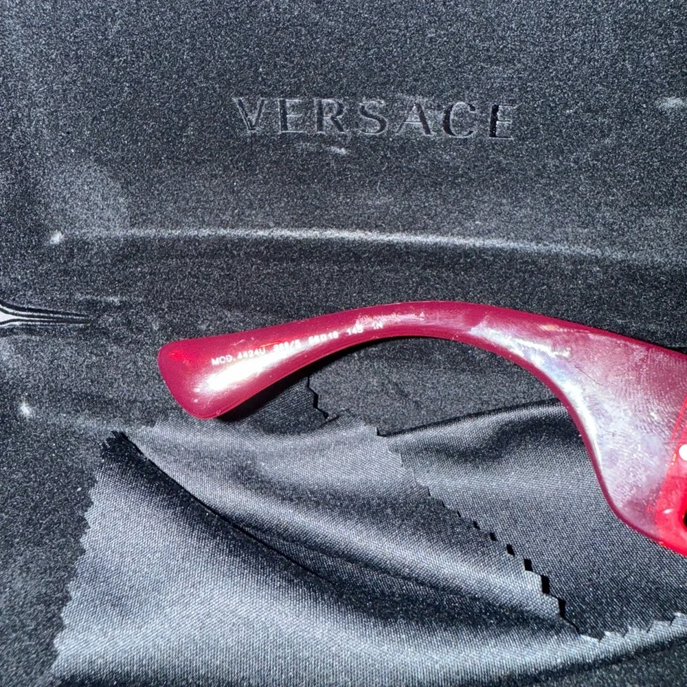 Versace Women's Bold Pink Sunglasses - Picture 5 of 5